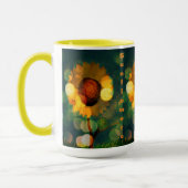 Tournesol étinceler café Mug (Gauche)