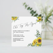 Tournesol Eucalyptus Essayons cette carte encore (Debout devant)