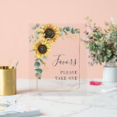 Tournesol Eucalyptus Faveurs de mariage (Mariage)