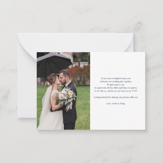 Tournesol Eucalyptus Mariage Carte de remerciement (Dos)