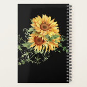 Tournesol eucalyptus vert nom noir (Dos)