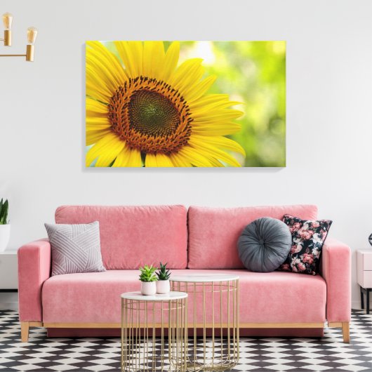 Tournesol face au soleil Toile enveloppée (Insitu(Salon))