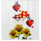 Tournesol Fée Champagne Douche rideau (Devant)