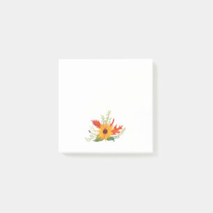 Tournesol, Feuilles d'automne, Notes post-it de l'