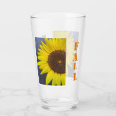Tournesol Fleur de fond verre de bière (Dos)