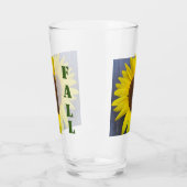 Tournesol Fleur de fond verre de bière (Gauche)