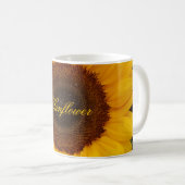Tournesol Fleur florale Mug (Devant droit)