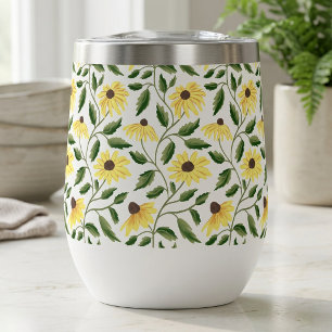 Tournesol Fleur Sauvage Aquarelle Jaune Vert