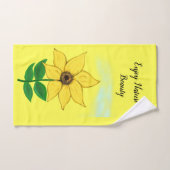 Tournesol Fleur Violette Fleur Rose Jaune (Serviette à main)