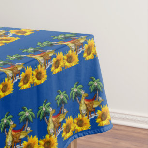 Tournesol Floral Dinosaure Nappe
