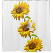 Tournesol Floral Dove rideau de douche (Devant)