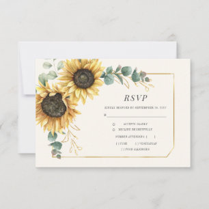 Tournesol Floral Eucalyptus Feuille vert RSVP