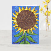Tournesol géant - carte de voeux (Fleur jaune)