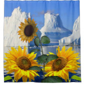 Tournesol Glacier Douche rideau (Devant)