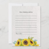 Tournesol Graduation Bonne volonté Carte de conser (Dos)