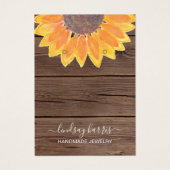 Tournesol Grange Boucles d'oreilles en bois Bijoux (Devant)