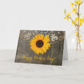 Tournesol heureux de la carte | du jour de mère du (Fleur jaune)