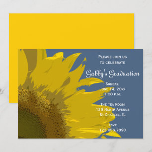 Tournesol Impression Graduation Party Invitation