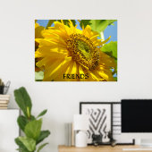 Tournesol Impressions d'art de fleurs encadrées (Bureau à domicile)