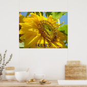 Tournesol Impressions d'art de fleurs encadrées (Cuisine)