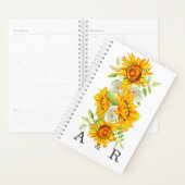 Tournesol jaune avec Monogramme personnalisé (Devant avec enveloppe)
