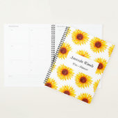 Tournesol jaune blanc motif floral (Devant avec enveloppe)