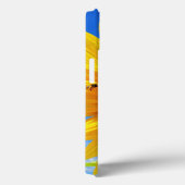 Tournesol jaune et abeilles sur le ciel bleu coque (Verso / Droite)