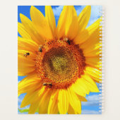 Tournesol jaune et abeilles sur le ciel bleu - Jou (Dos)