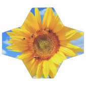 Tournesol jaune et abeilles sur le ciel bleu - Jou (Plat)