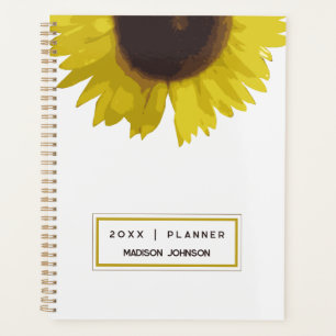 Tournesol Jaune Floral Nom Personnalisé 2026