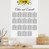 Tournesol jaune moderne Tableau de sièges de 18 ta (Cuisine)