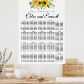 Tournesol Jaune moderne Tableau de sièges de 20 ta (Cuisine)