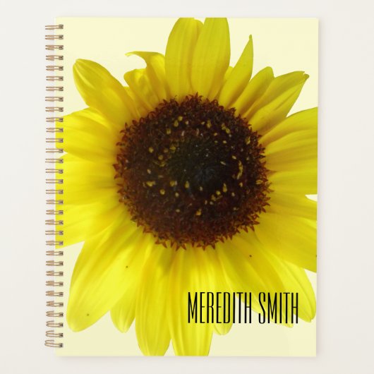 Tournesol Jaune Nom Personnalisé (Devant)