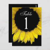 Tournesol jaune Numéro de table Partie de l'ensemb (Devant / Derrière)