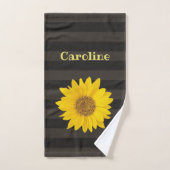 Tournesol jaune Personnalisé Floral (Serviette à main)