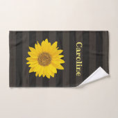 Tournesol jaune Personnalisé Floral (Serviette à main)