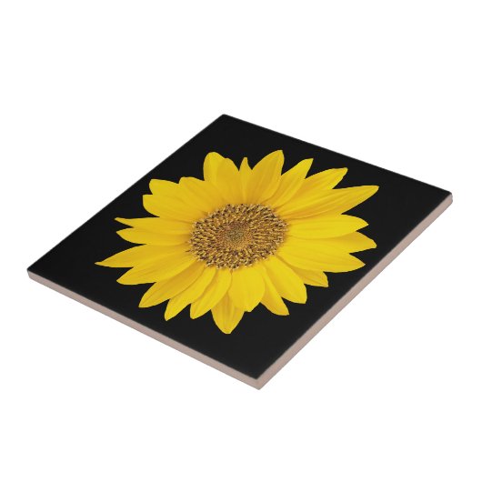 Tournesol jaune simple sur Carreaux en céramique n (Côté)