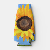 Tournesol Jaune sur le Glacière Bouteille Sky bleu (Devant)