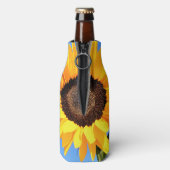 Tournesol Jaune sur le Glacière Bouteille Sky bleu (Bouteille Dos)