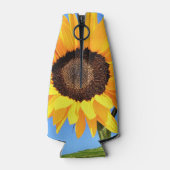 Tournesol Jaune sur le Glacière Bouteille Sky bleu (Dos)