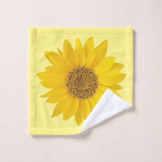 Tournesol jaune vif (Gant de toilette)