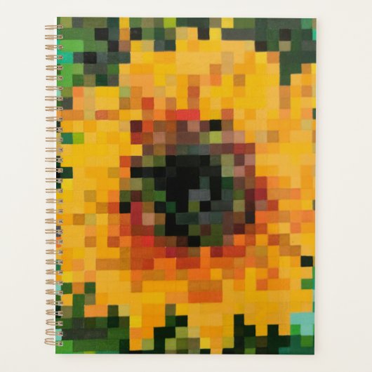 Tournesol lumineux pixelisé planner (Voorkant)