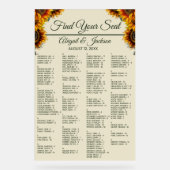 Tournesol Mariage Forêt Carte de siège vert (Recto)