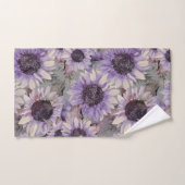 Tournesol Mauve (Serviette à main)