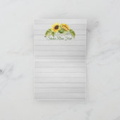 Tournesol Merci ou Carte Blanche (Intérieur)