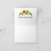 Tournesol Merci ou Note Vierge (Intérieur)