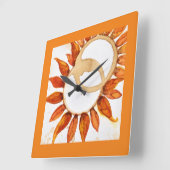 Tournesol moderne Art Grande horloge (Angle)