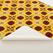 Tournesol Motif Abstrait Petit couverture Sherpa (3/4)