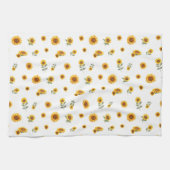 Tournesol Motif Grand Serviette de cuisine (Horizontal)