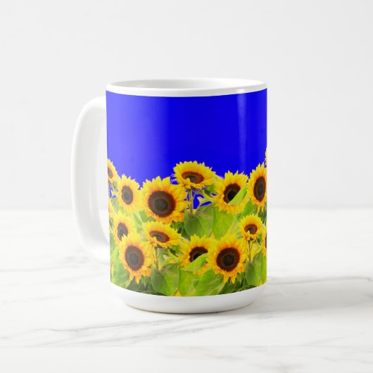 Tournesol Mug Ukraine couleurs drapeau (Devant gauche)